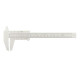 150mm Measure Plastic Vernier Caliper Ruler for Permanent Makeup Tattoo Eyebrow Tool - white