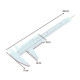 150mm Measure Plastic Vernier Caliper Ruler for Permanent Makeup Tattoo Eyebrow Tool - white