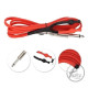 Premium Clip Cord, Tattoo Heavy Duty with RED Cable1.8M