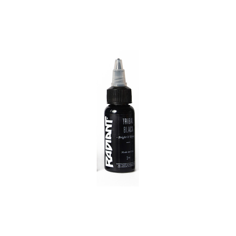 TRIBAL BLACK - 1oz - 30ml - Radiant Colors - USA Tattoo ink.