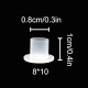 Ink Cups 100 Pack - Very Small - Flat Base - Self Standing